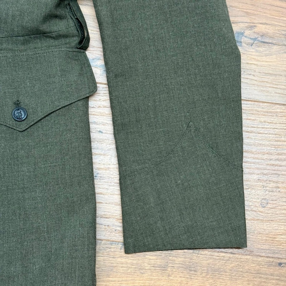 Vintage US Marine Corps Men 38R Military Service Alpha Uniform Jacket Green Wool - Picture 5 of 9